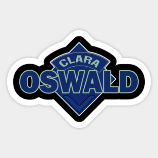 Clara Oswald COMPANION - Doctor Who Style Logo Sticker